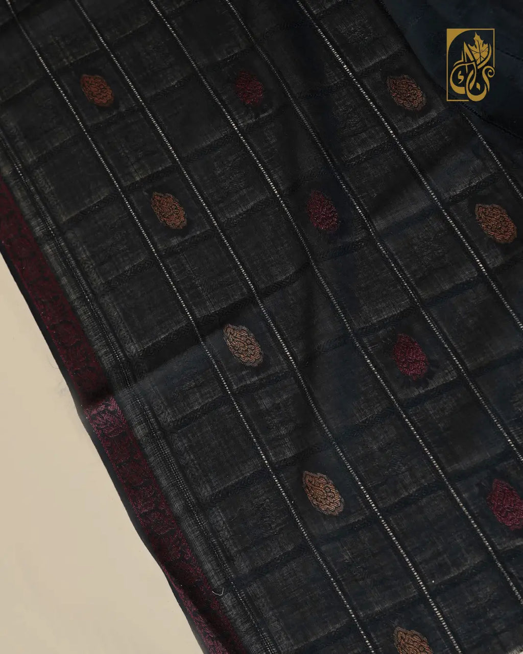 Onyx Veil – Noor-e-Kashmir Summer Luxe Shawl