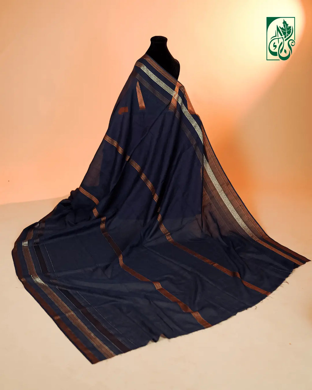 Midnight Noir – Noor-e-Kashmir Summer Luxe Shawl