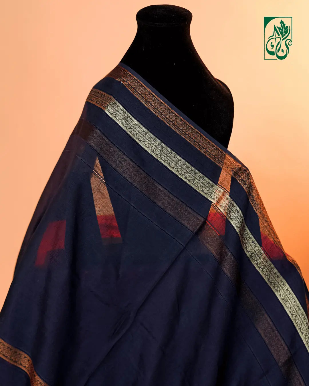 Midnight Noir – Noor-e-Kashmir Summer Luxe Shawl