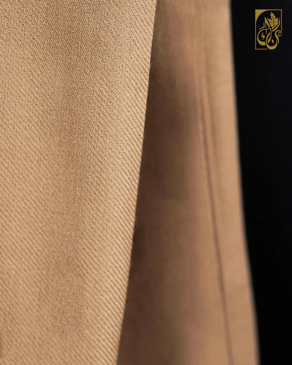 Classic Camel Brown Swati Shawl with Woven Border