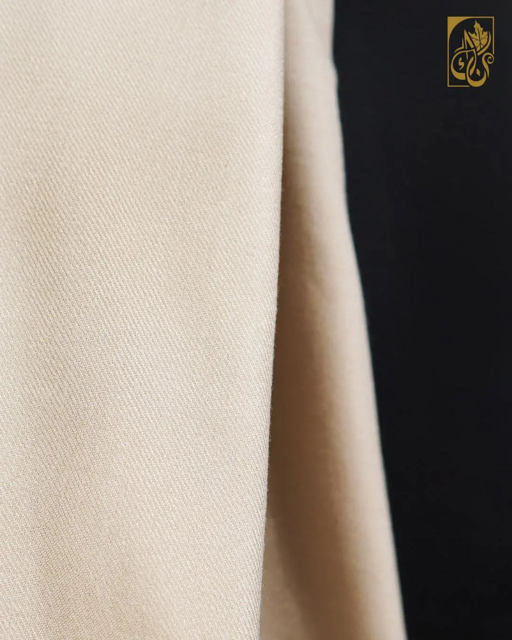 Cream Companion Tassel Shawl with Woven Border