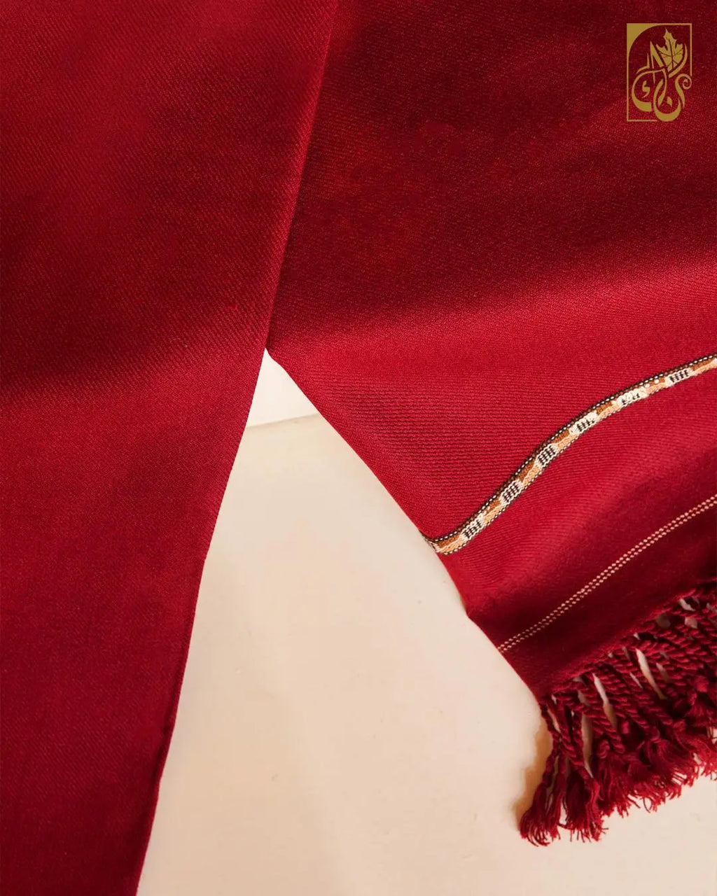 Men's Royal Premium Shawl with Traditional Contrast Border