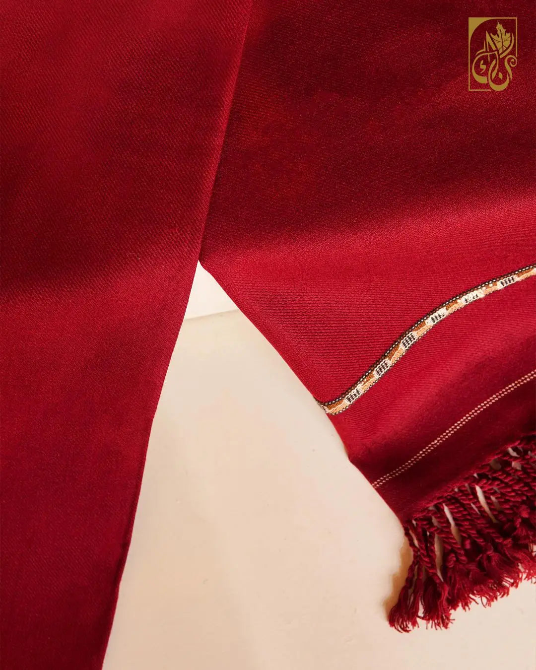 Men's Royal Premium Shawl with Traditional Contrast Border
