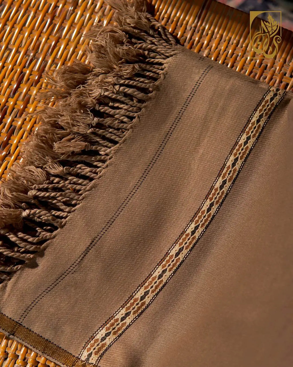 Earthy Tan Pure Peshawari Shawl