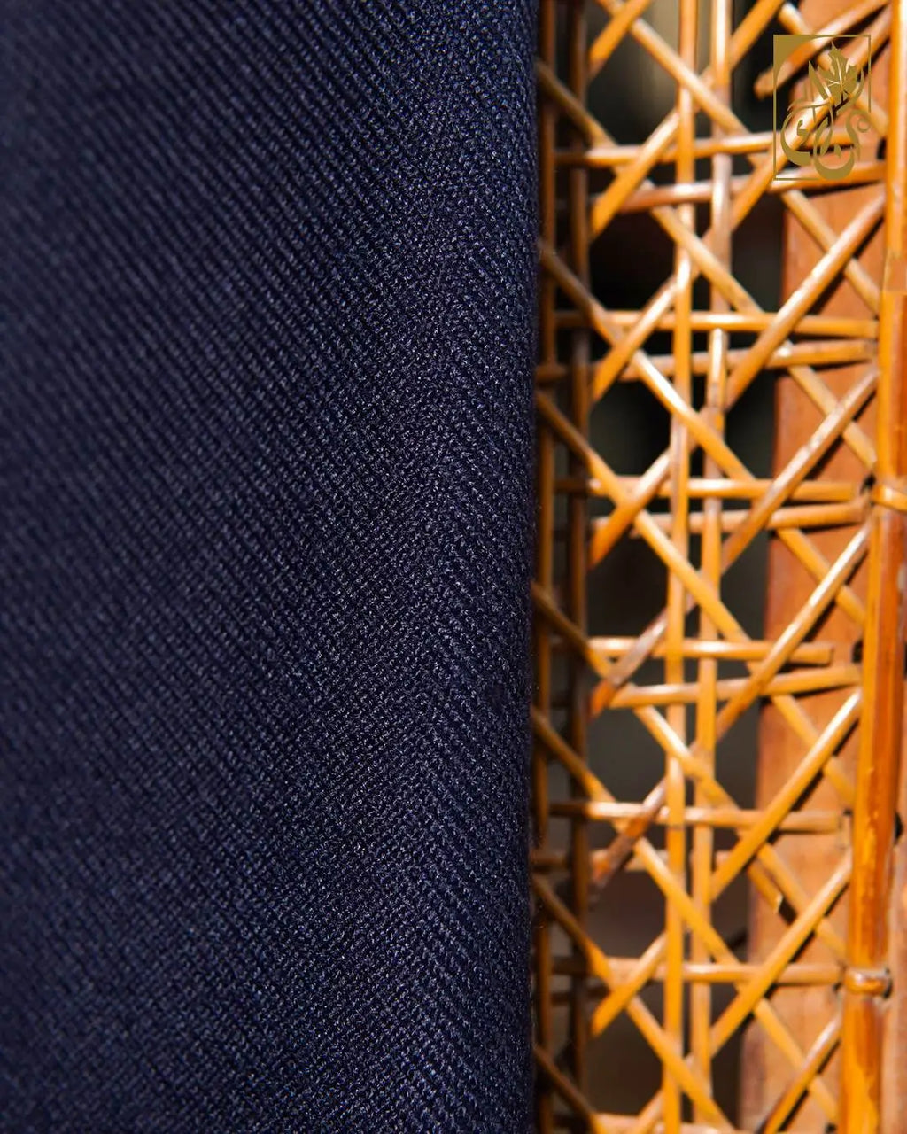 Men's Iconic Navy Blue Basic Swati Shawl