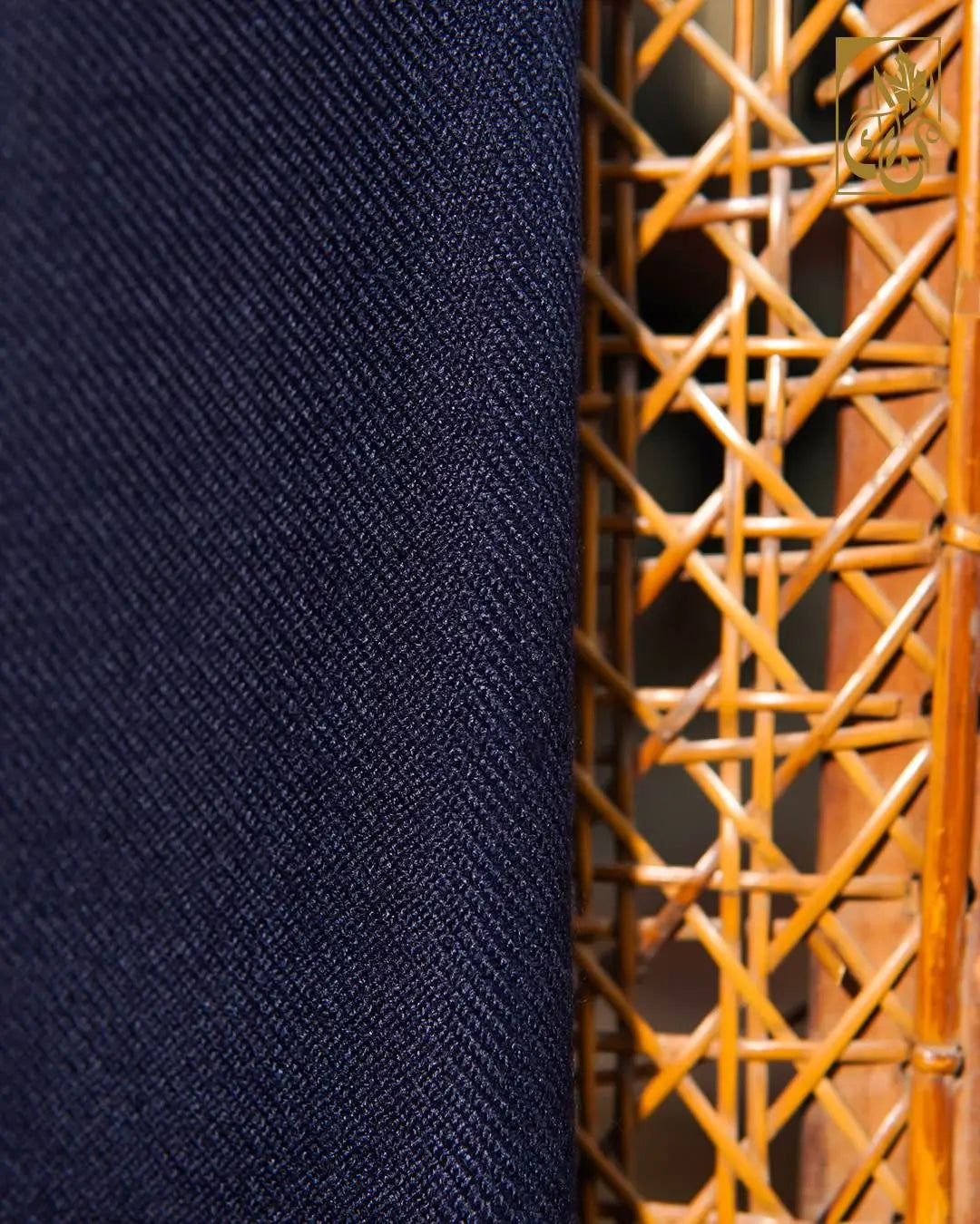 Men's Iconic Navy Blue Basic Swati Shawl