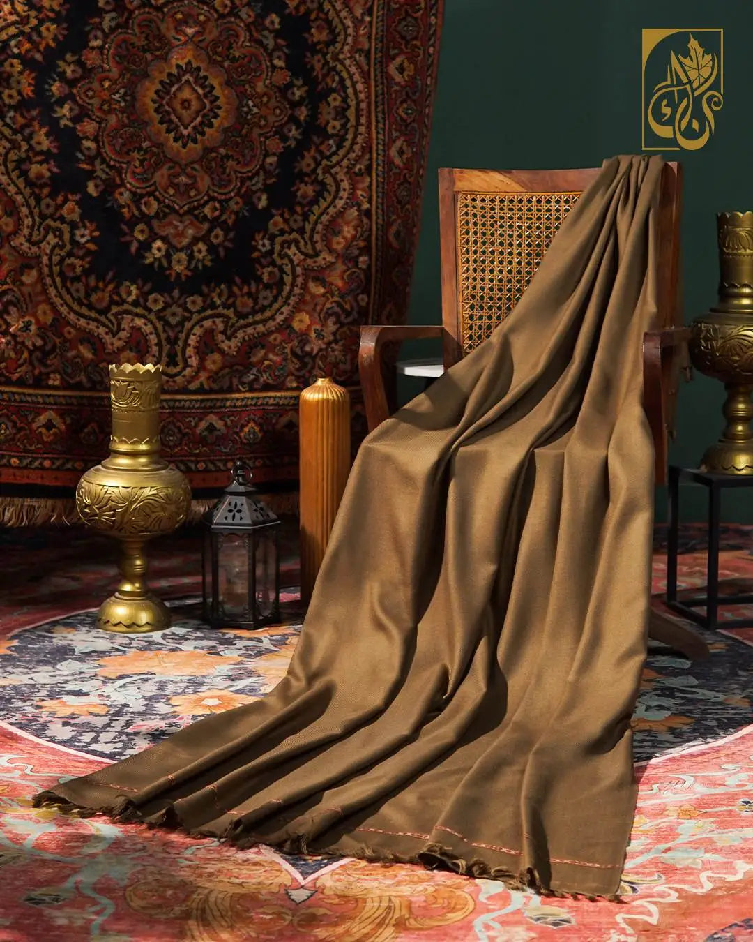 Men's Premium Earthy Brown Swati Shawl