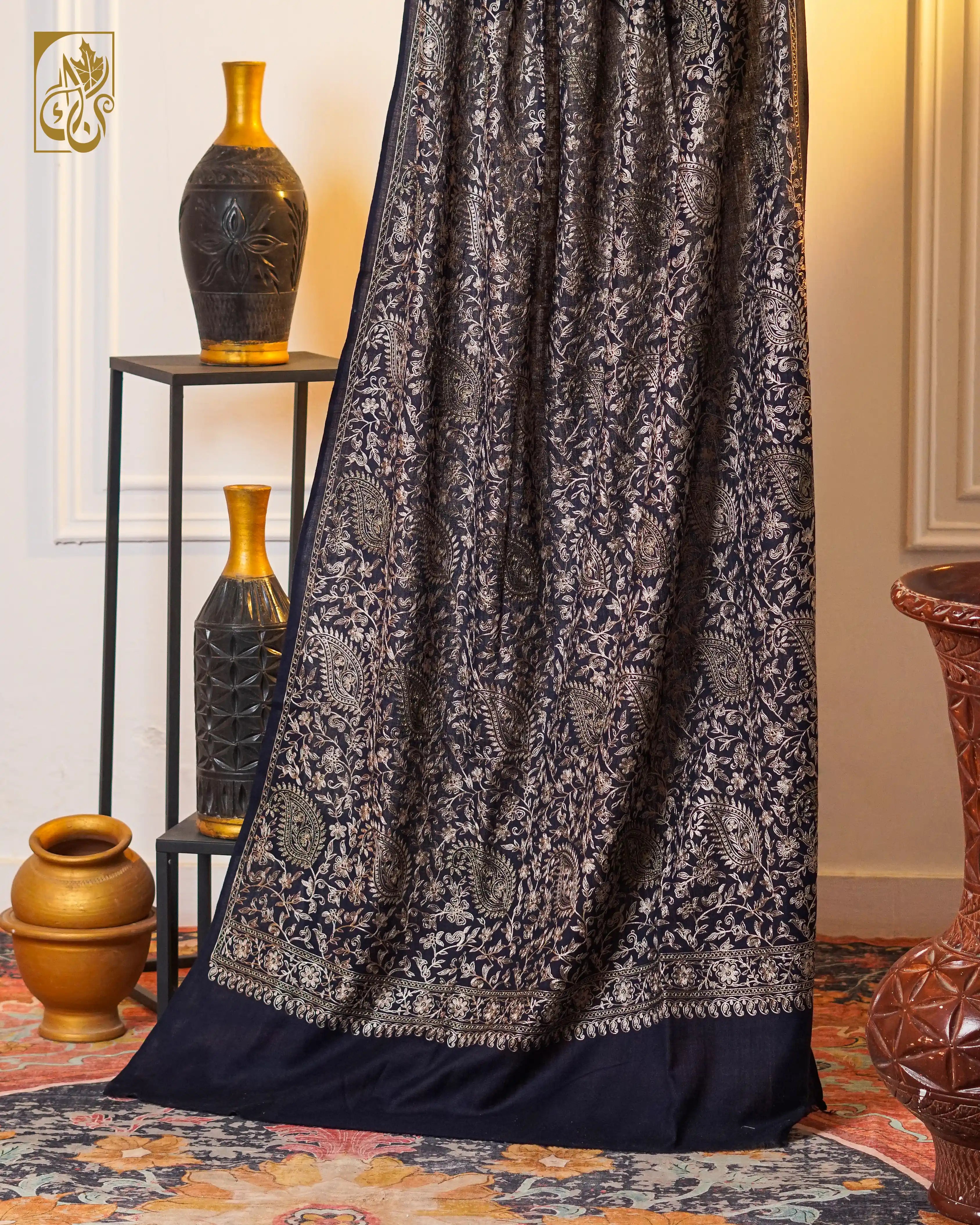 Indus Azure Heritage Drape