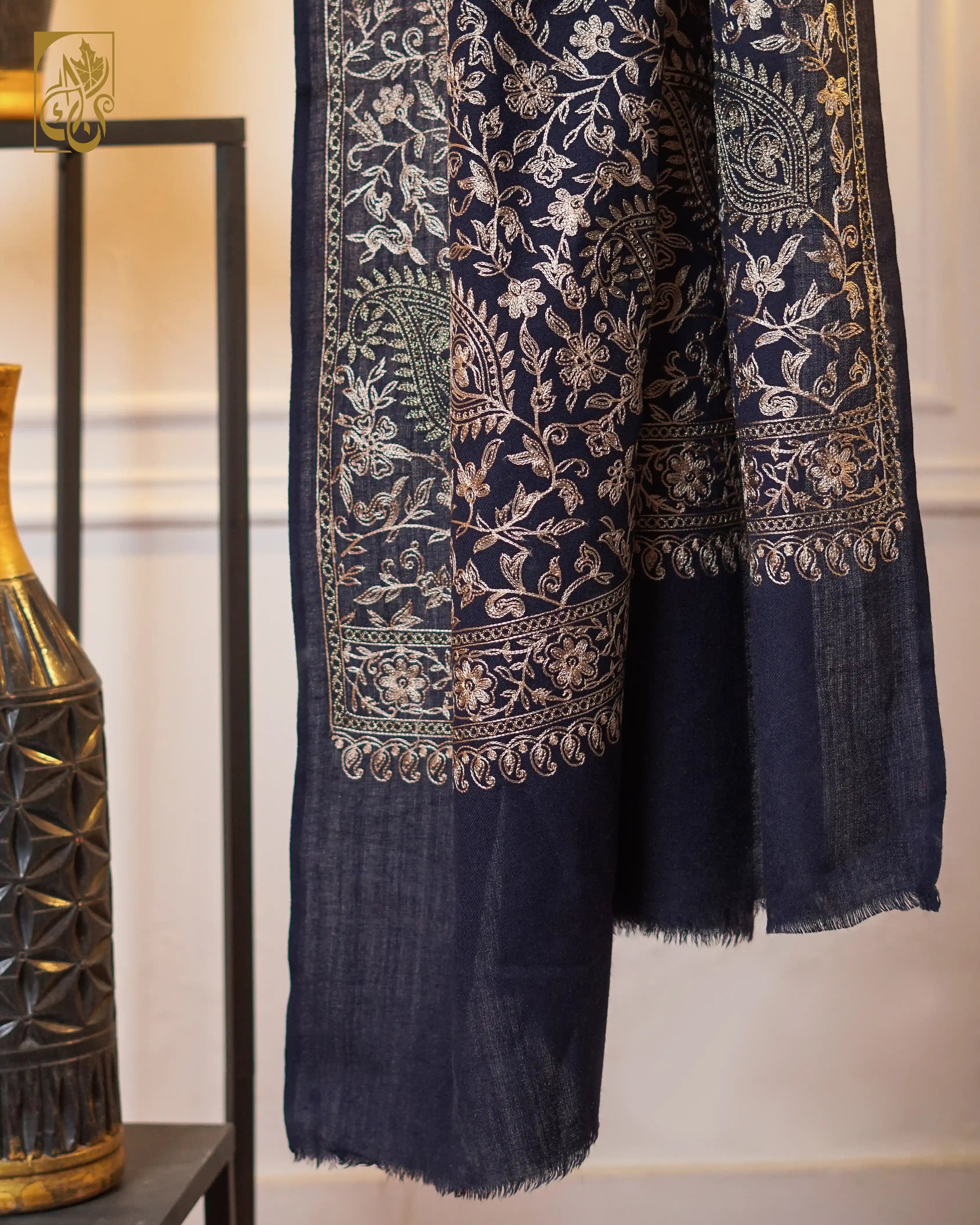 Indus Azure Heritage Drape