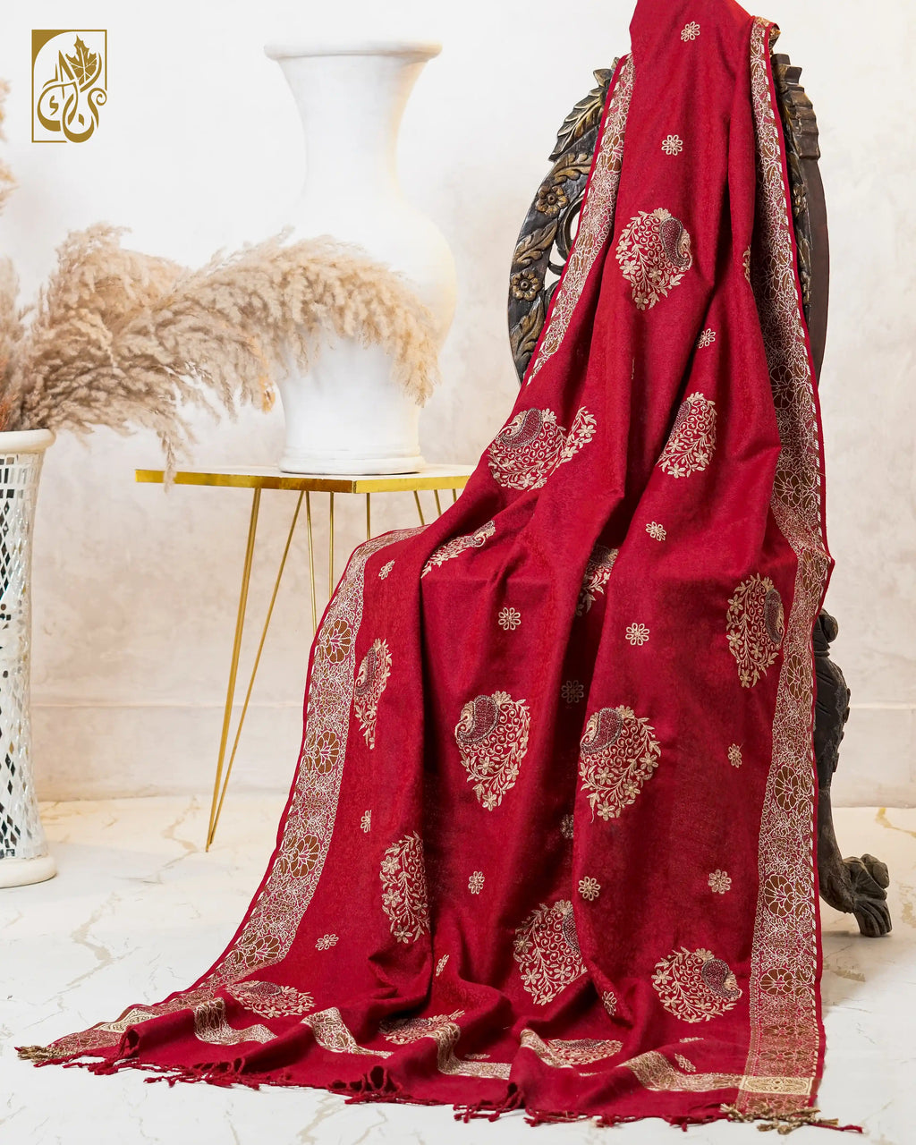 Cherry Berry Zari Tassels