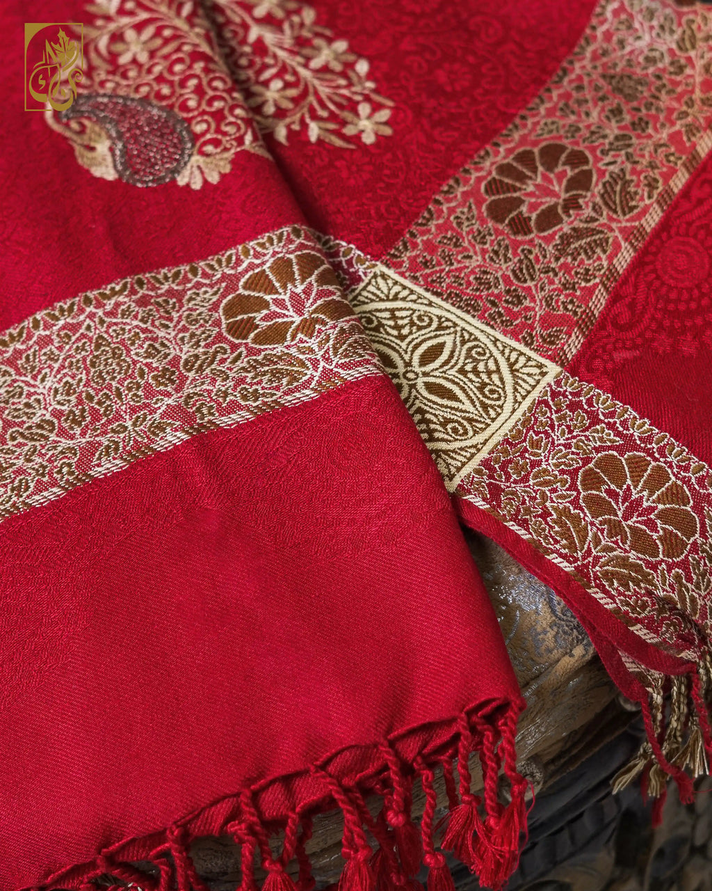 Cherry Berry Zari Tassels