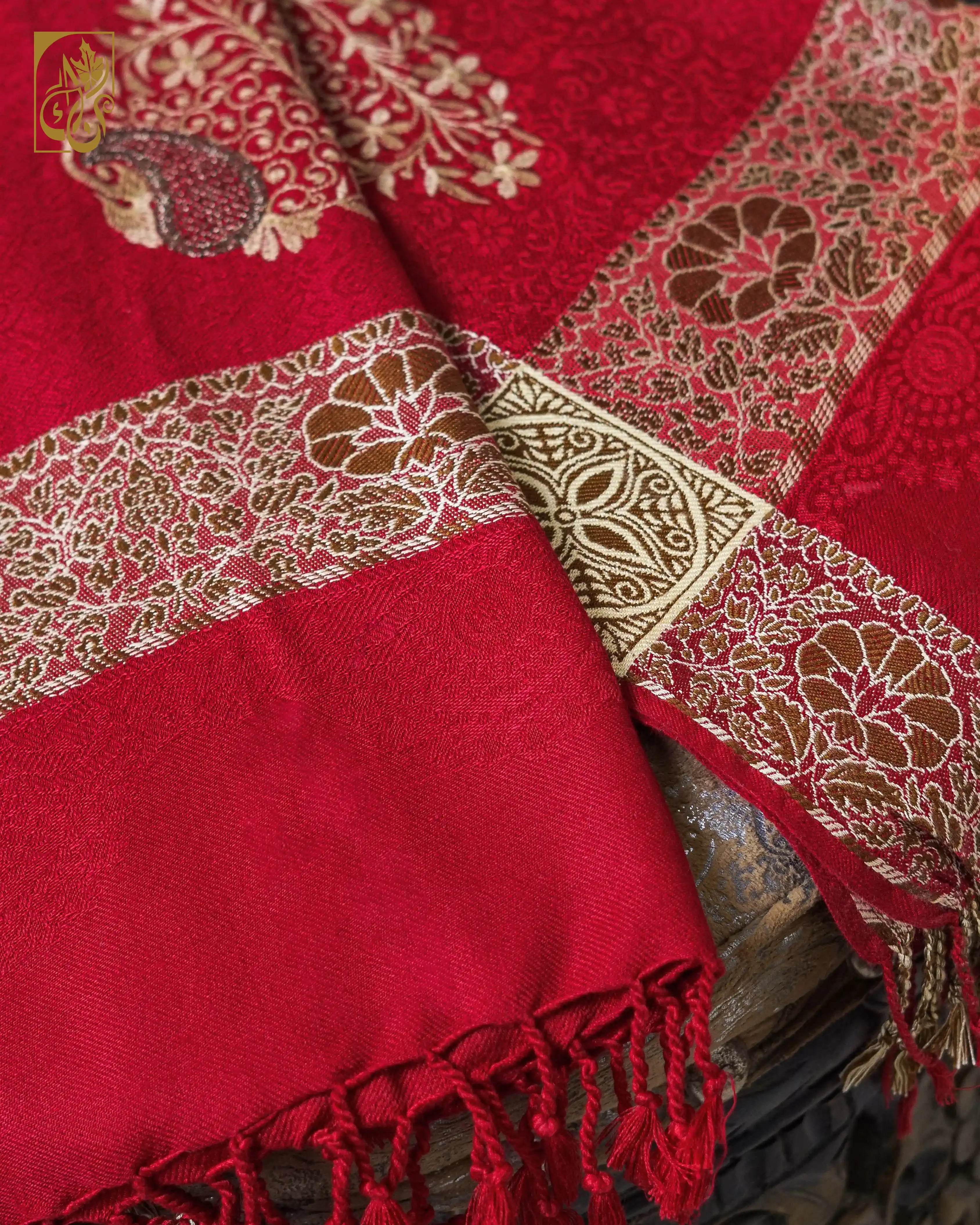 Cherry Berry Zari Tassels