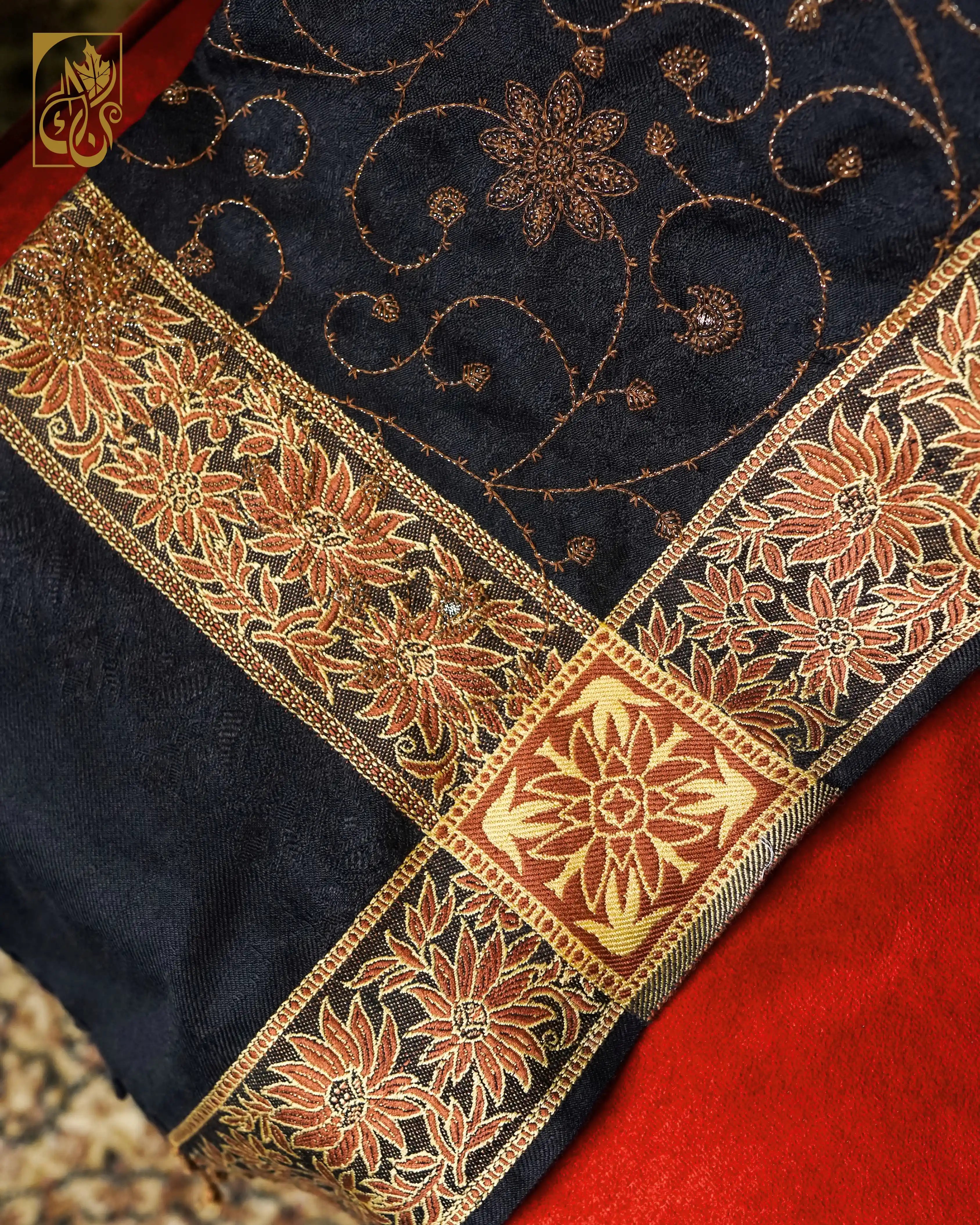 Midnight Opulence: Deep Black Drama and Star-Woven Luxury