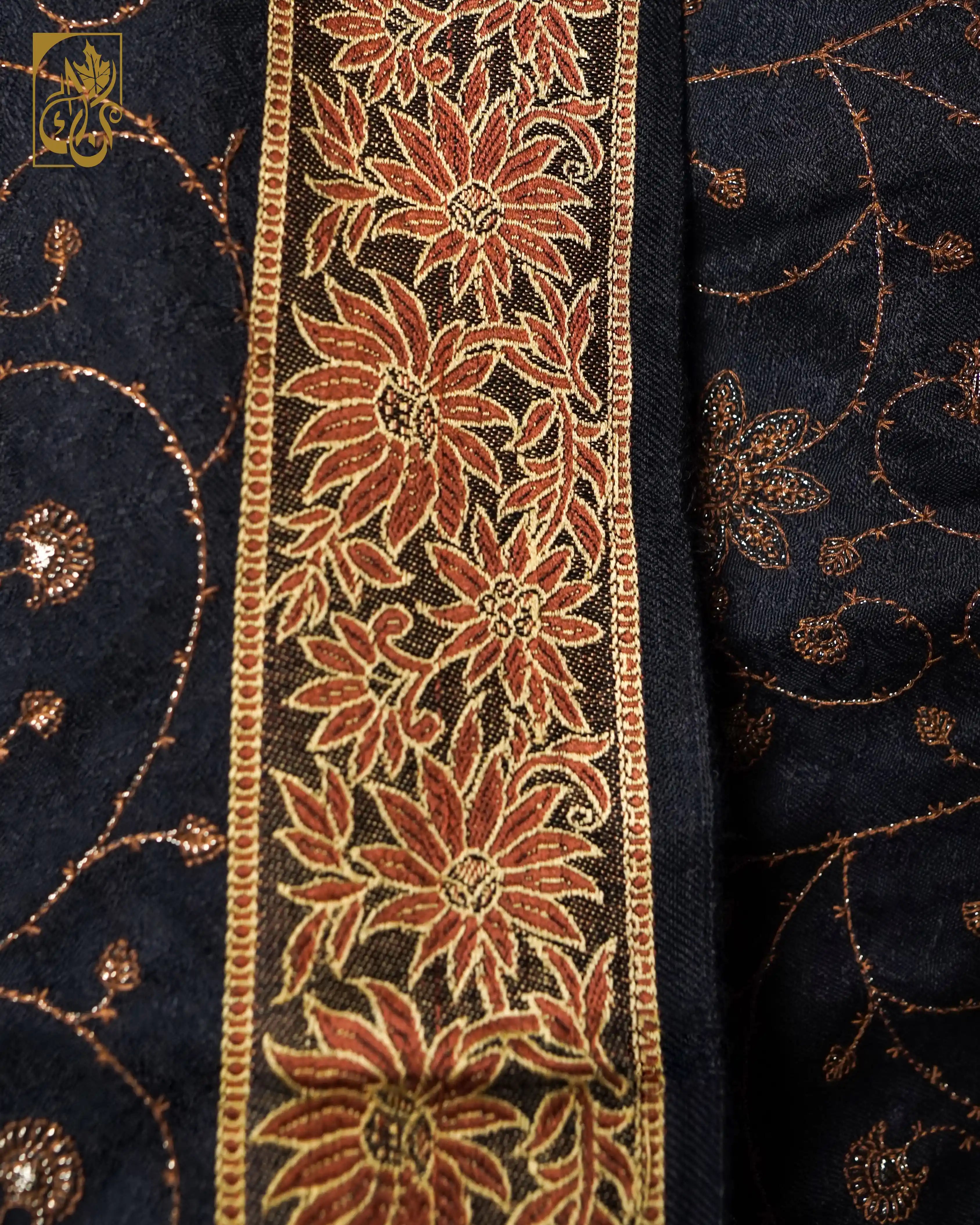 Midnight Opulence: Deep Black Drama and Star-Woven Luxury