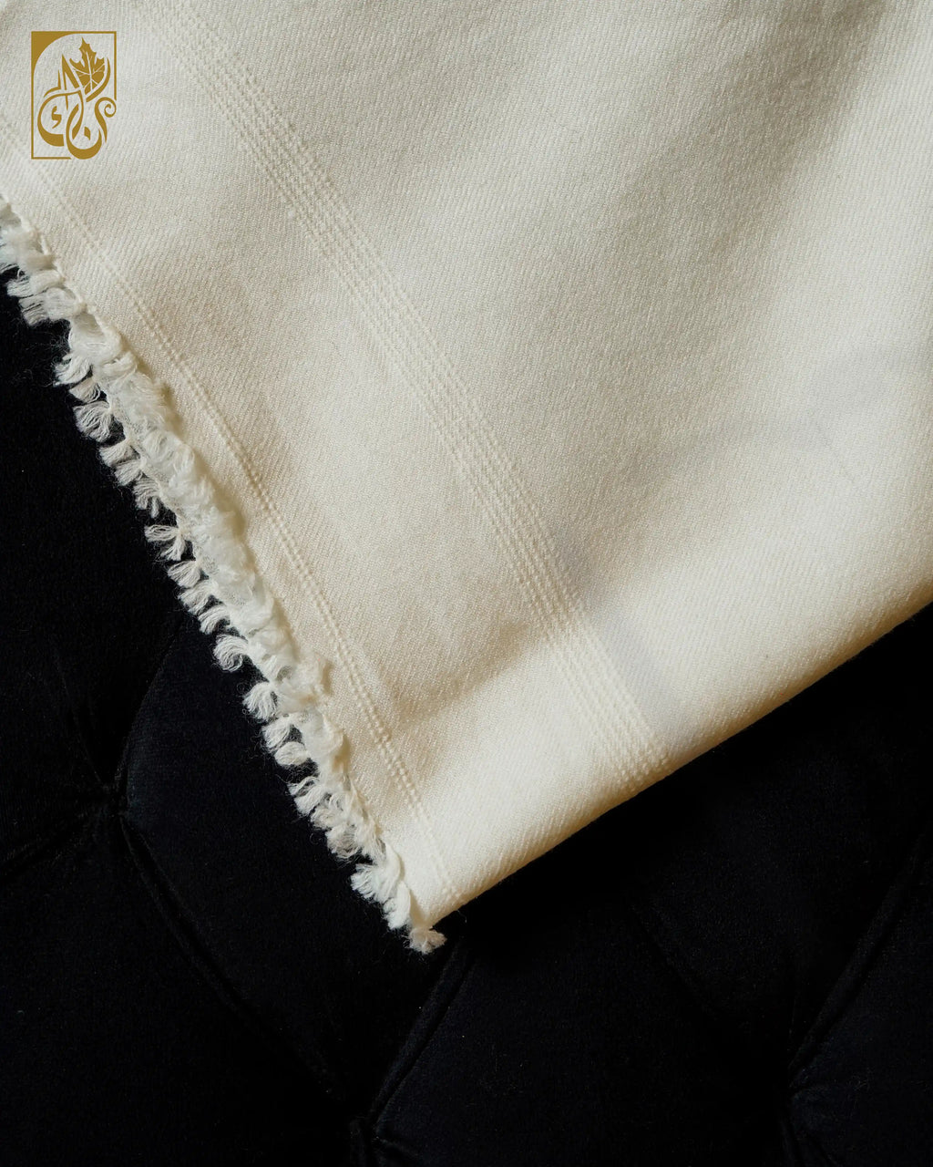 Ivory Whisper Pure Wool Shawl - Elegance and Untouched Purity