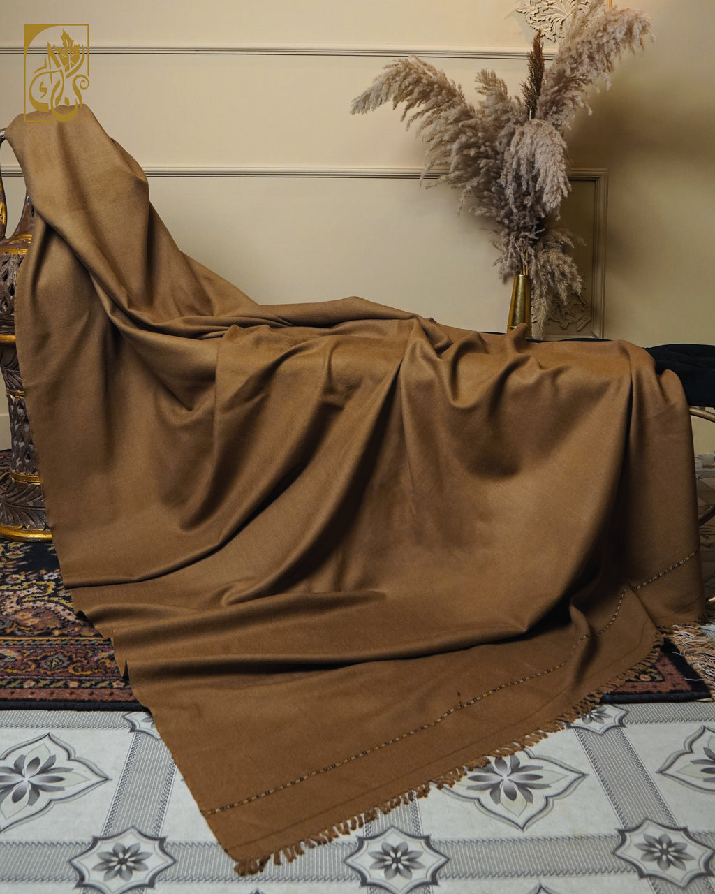 Iron Dusk – Pure Wool Shawl - “Quiet Weight. Lasting Presence.”