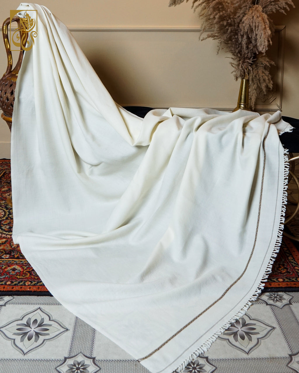 Stoneveil – Pure Wool Shawl - “Purity with Presence.”