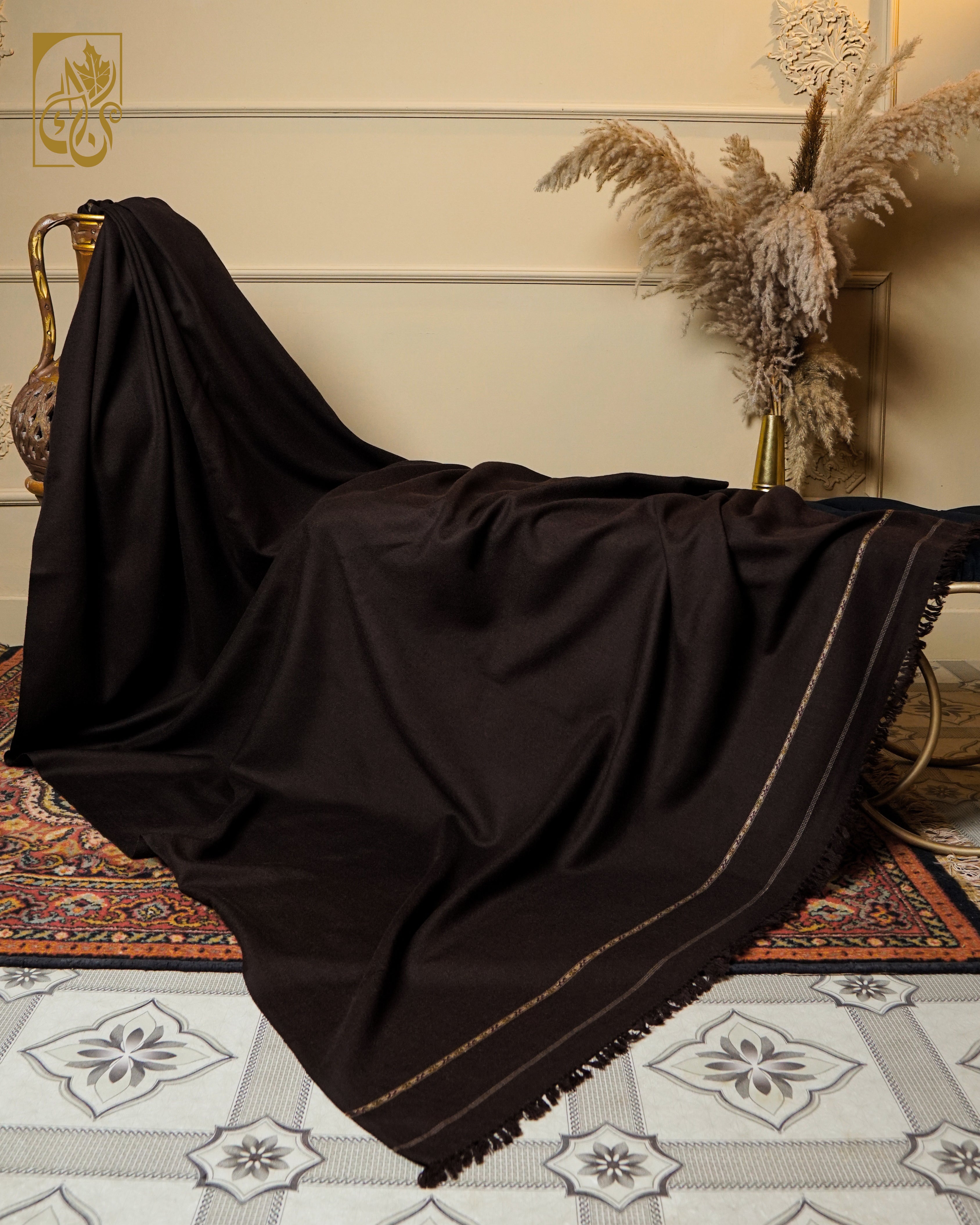 Bronze-Bastion Pure wool Shawl: “Forged in Fiber. Bound by Heritage