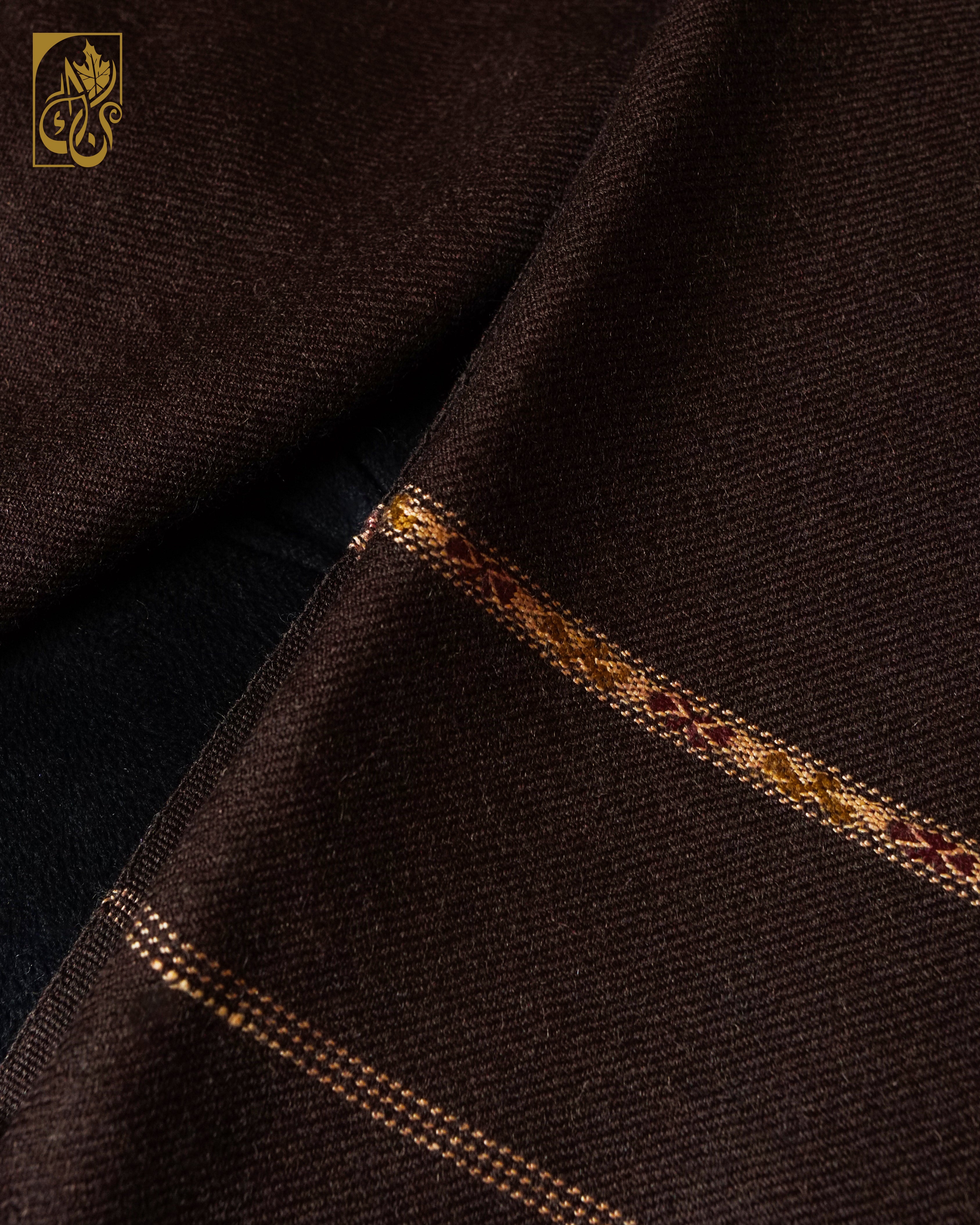 Bronze-Bastion Pure wool Shawl: “Forged in Fiber. Bound by Heritage