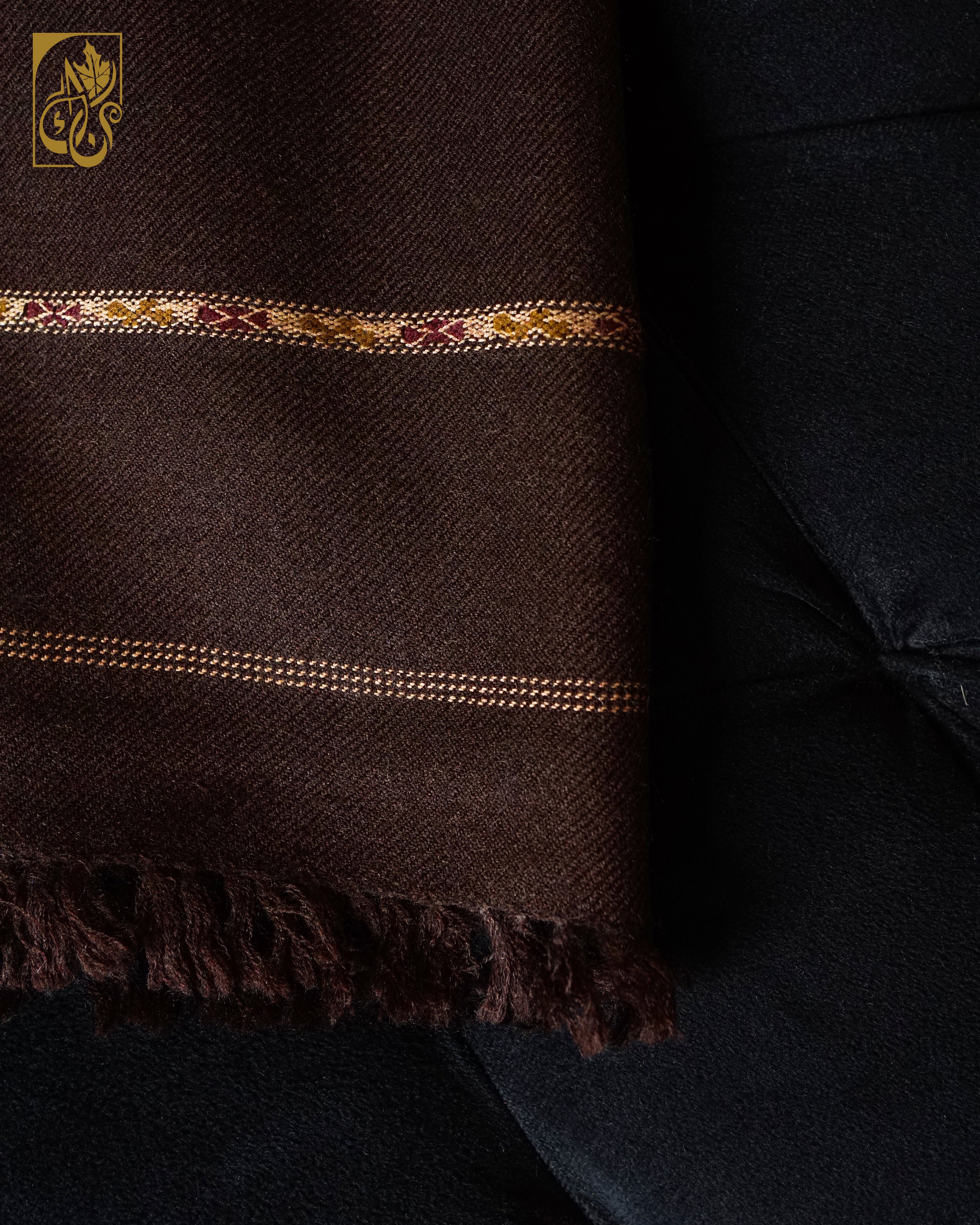 Bronze-Bastion Pure wool Shawl: “Forged in Fiber. Bound by Heritage