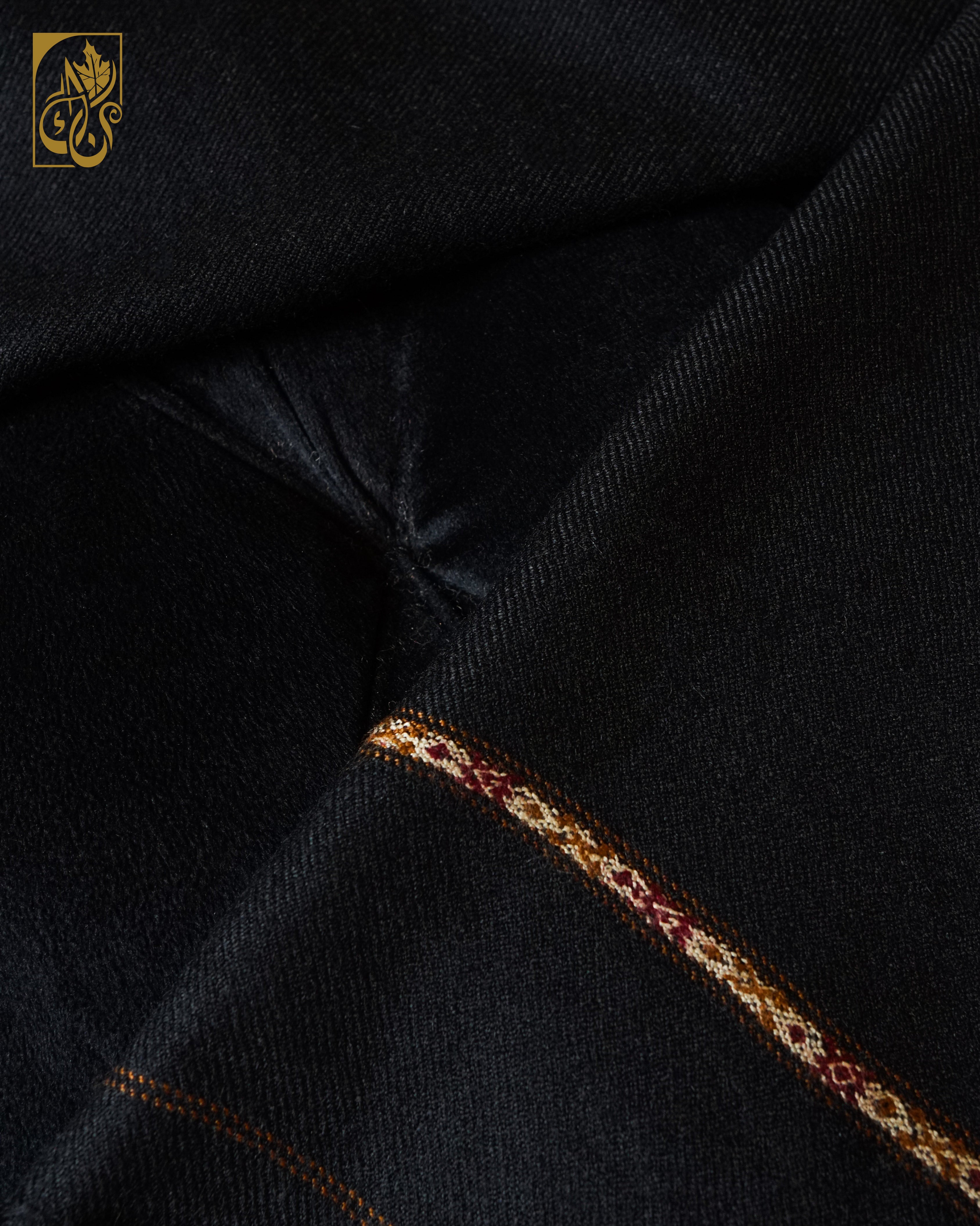 Midnight-Mantle - Pure wool Shawl - “The Weight of Silence. The Strength of the Peak.