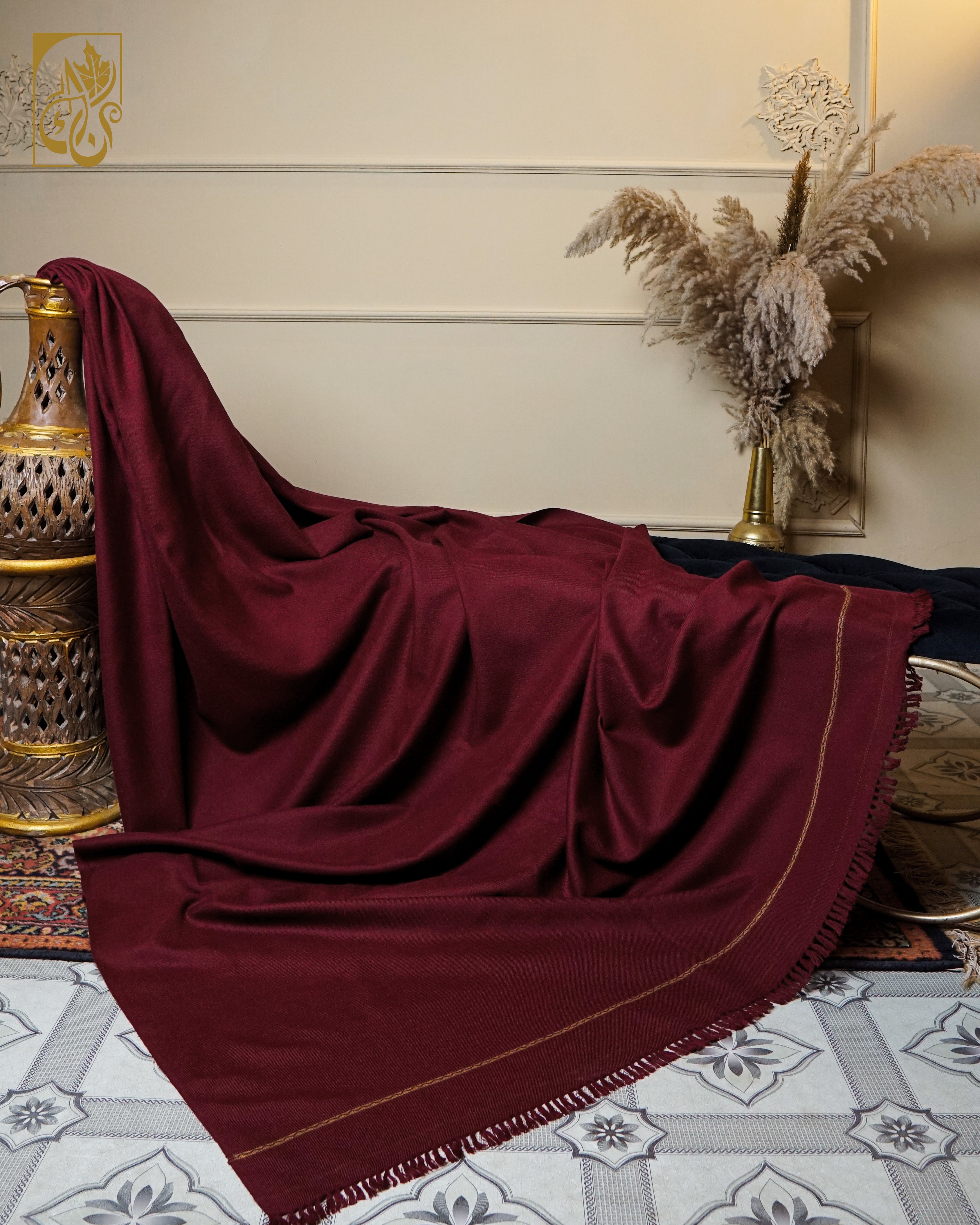 The Ember-Vein – Pure Wool Shawl - “The Heartbeat of the Highlands.