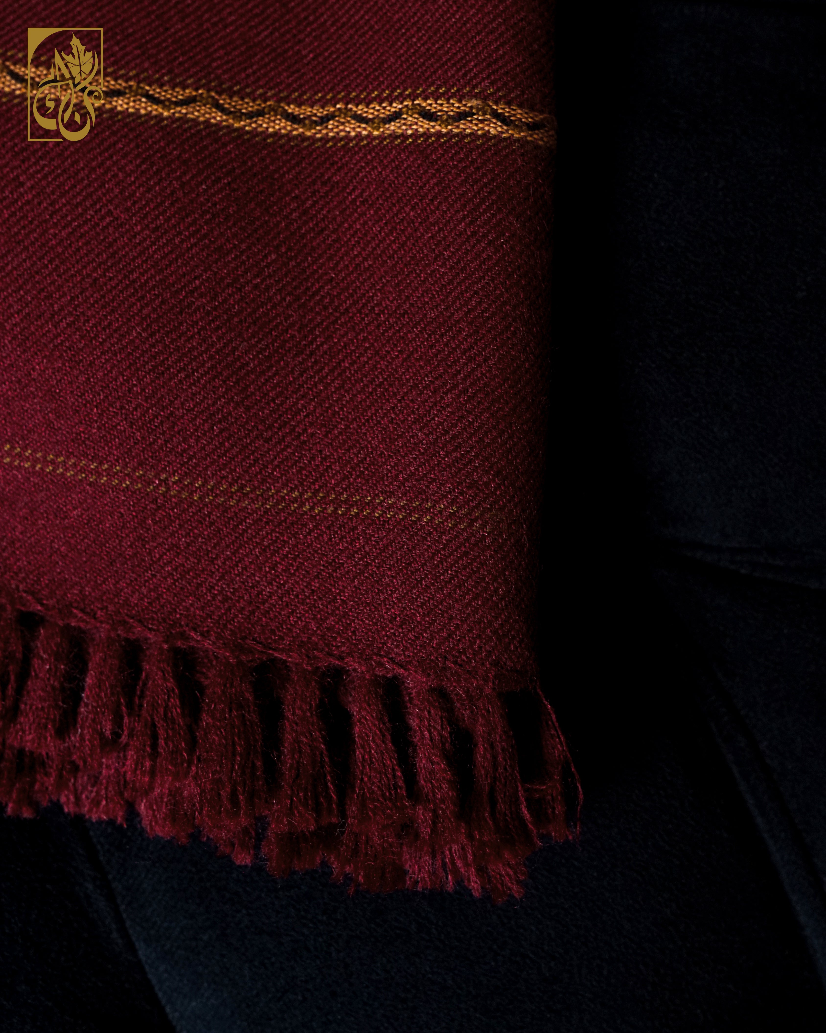The Ember-Vein – Pure Wool Shawl - “The Heartbeat of the Highlands.