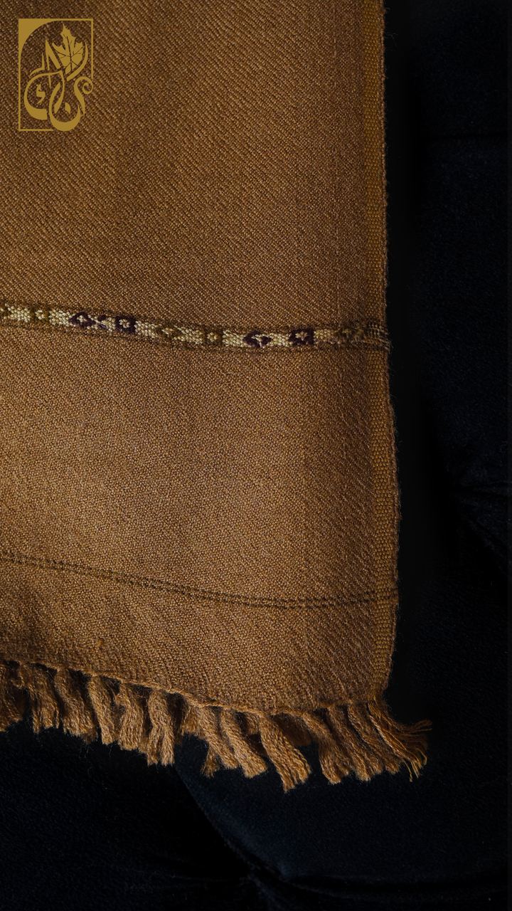 Iron Dusk — Pure Wool Shawl, Dusk Brown