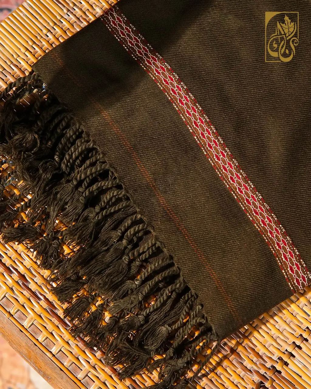Peshawari Shawl — Forest Green